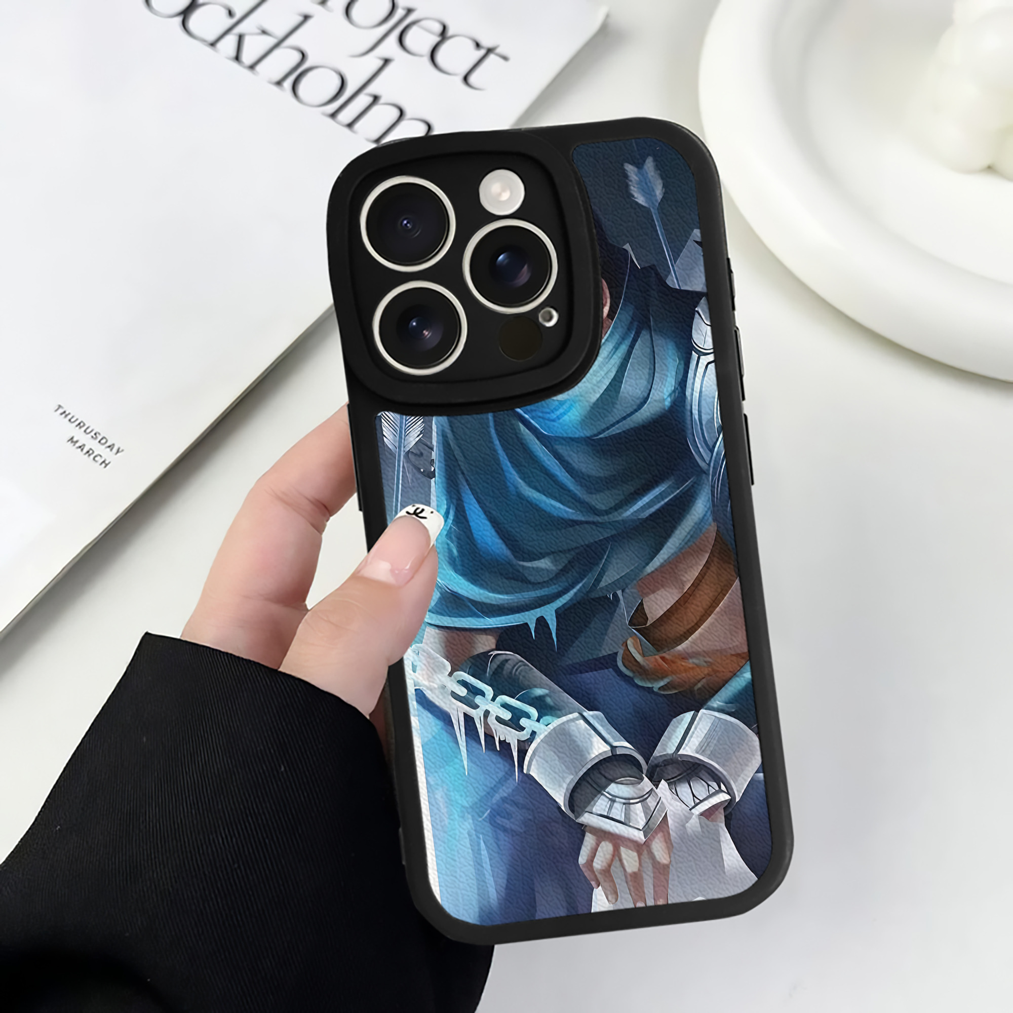 リーグ・オブ・レジェンド League of Legends LOL 【iPhone 16シリーズ対応】シリコンスマホケース（レザー調） 材質：シリコン